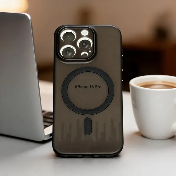 Black_Matte_Magnetic_Ring_Phone_Case_For_Iphone_16_Pro