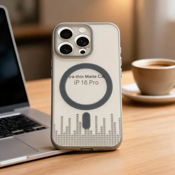 Clear_Matte_Magsafe_Rubber_Phone_Case_For_Iphone_16_Pro