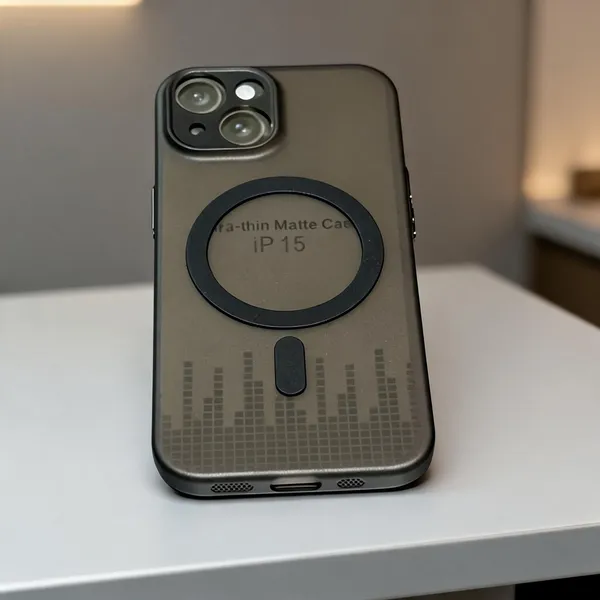 Grey_Matte_Magsafe_Plastic_Phone_Case_For_Iphone_15