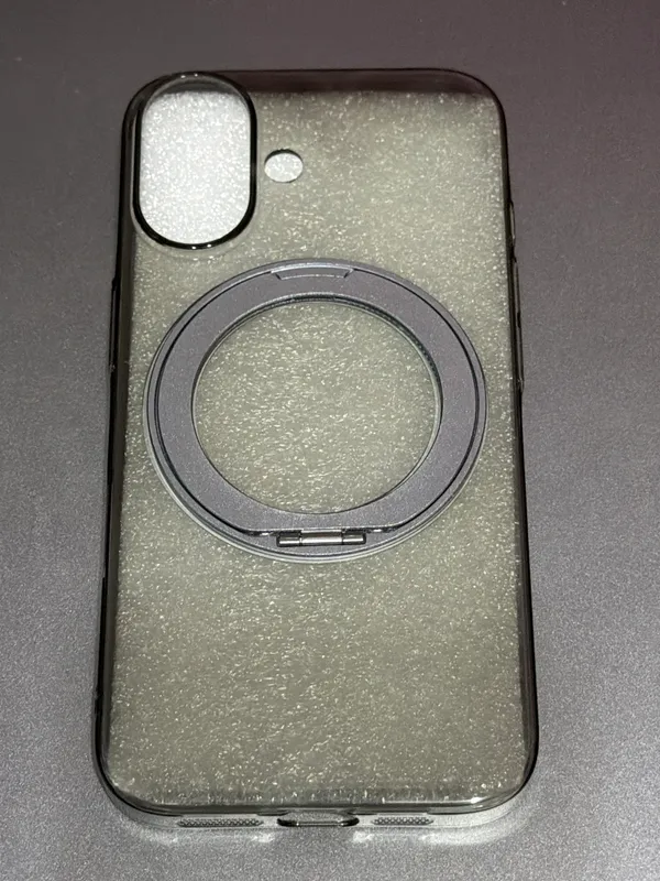 Clear_Glitter_Foldable_Ring_Holder_Phone_Case_For_Iphone_16