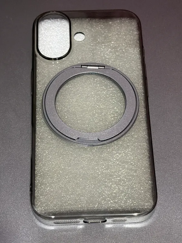 Clear_Glitter_Magnetic_Ring_Holder_Phone_Case_For_Iphone_16