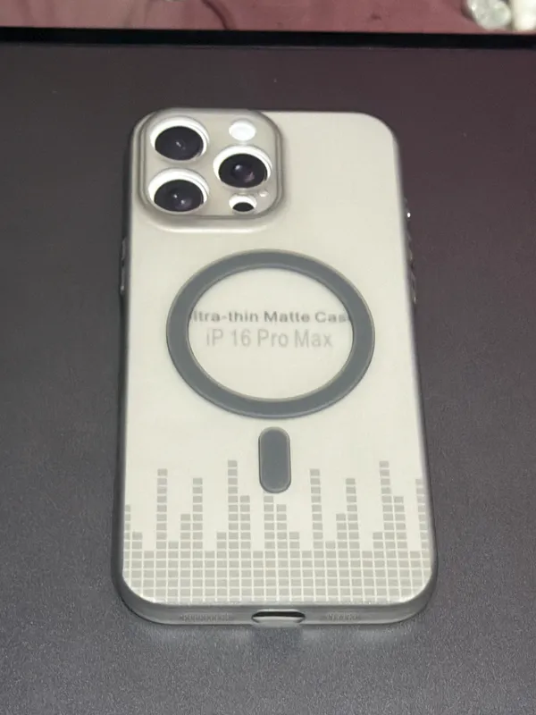 White_Matte_Magnetic_Ring_Phone_Case_For_Iphone_16_Pro_Max