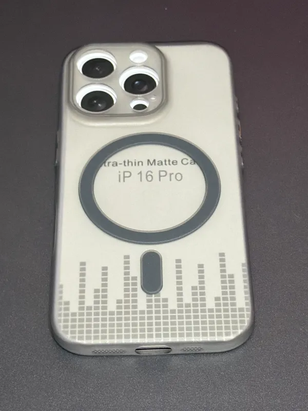 Clear_Matte_Magsafe_Rubber_Phone_Case_For_Iphone_16_Pro