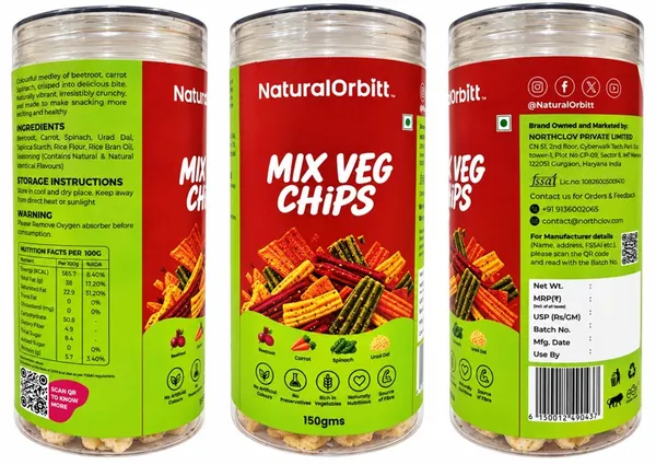 NaturalOrbitt_Mix_Veg_Chips_150_G