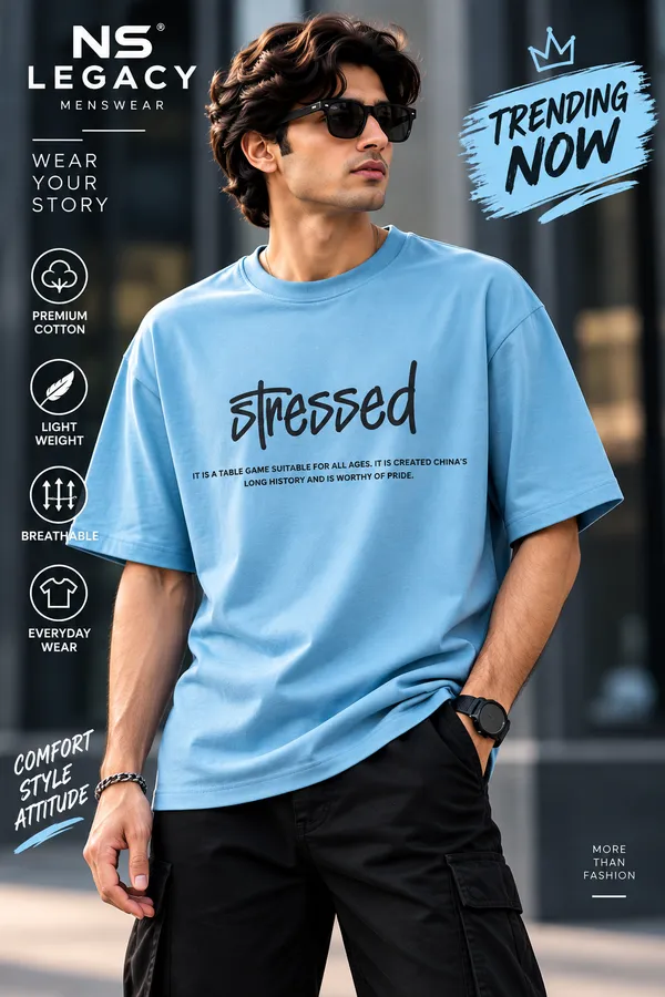 Blue_Cotton_Oversized_Graphic_T-Shirt_For_Men