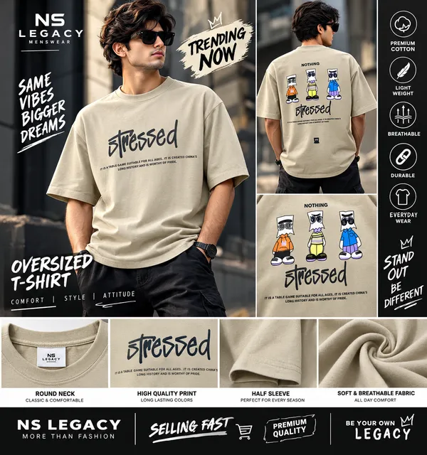 Beige_Cotton_Oversized_Graphic_T-Shirt_For_Men