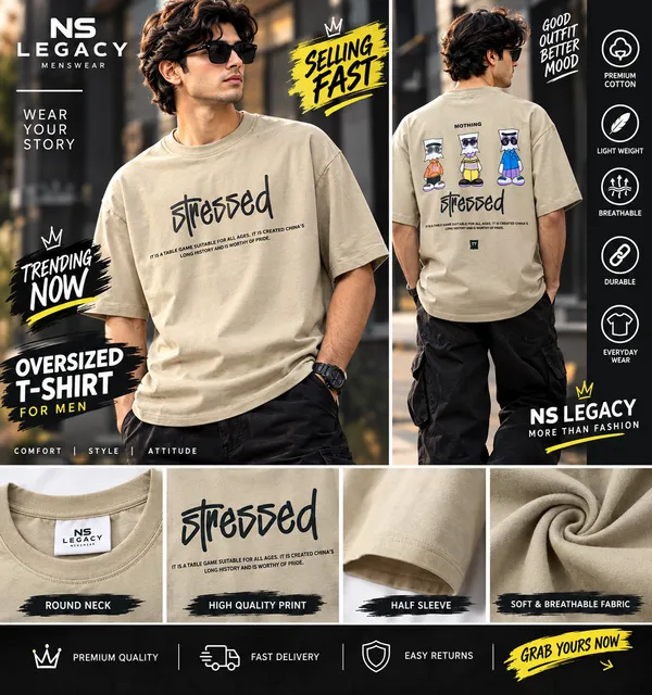 Beige_Cotton_Oversized_Graphic_T-Shirt_For_Men