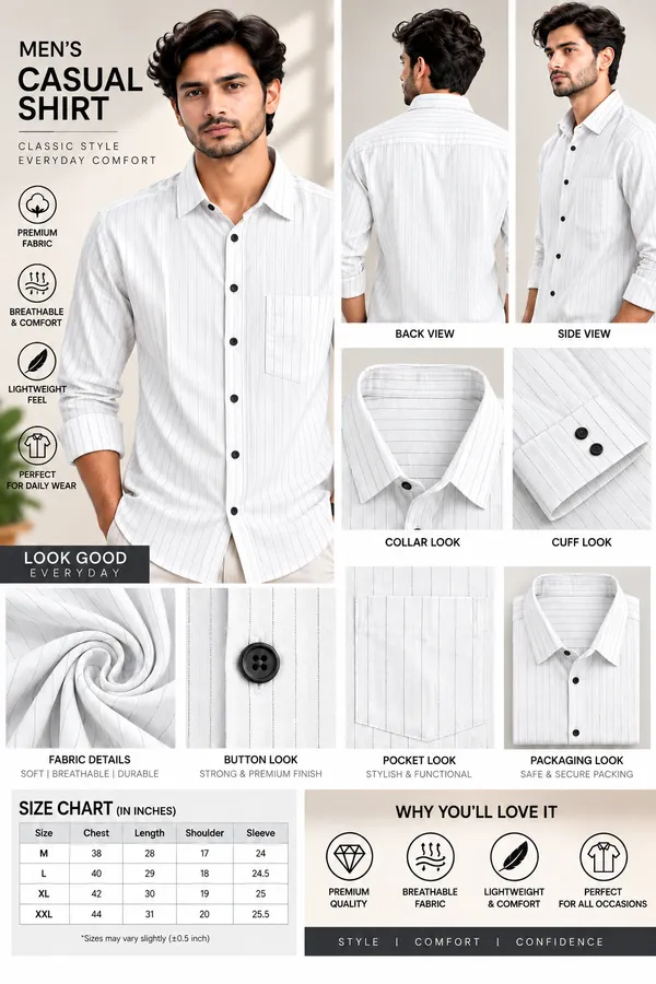 White_Pure_Cotton_Striped_Casual_Shirt_For_Men