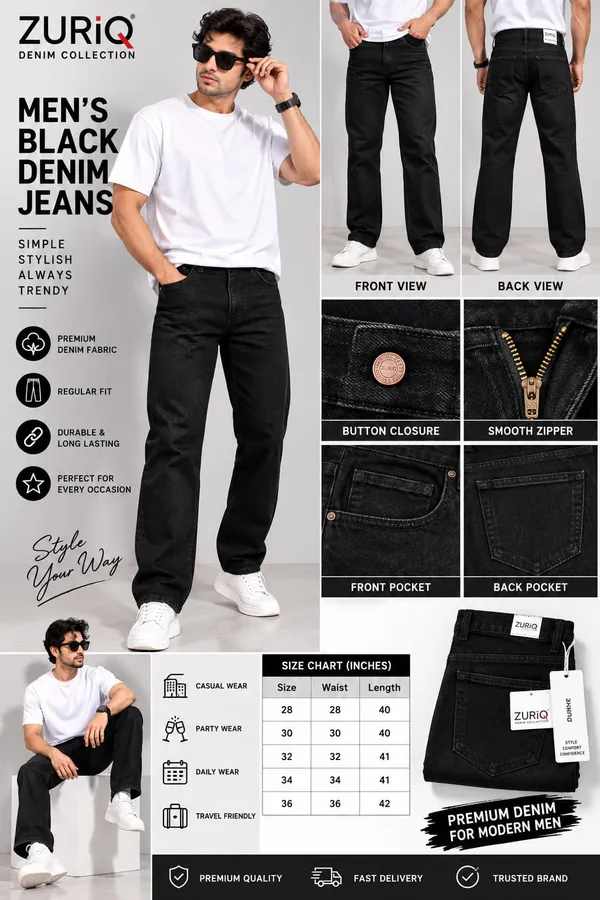 Black_Denim_Straight_Fit_Jeans_For_Men