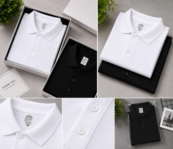 tshirt_Solid_Men_Polo_Neck_White,_Black_T-Shirt_()