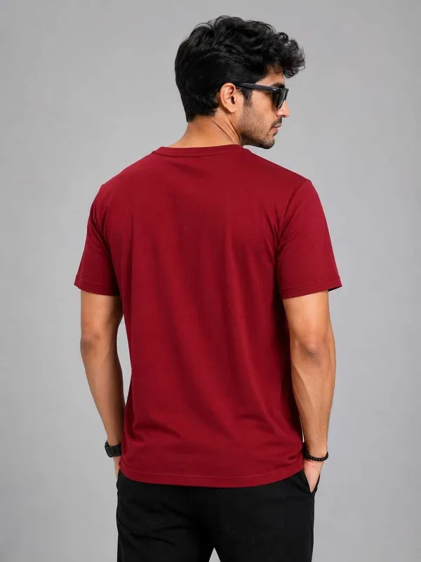 nslegacy_Graphic_Print,_Typography_Men_Round_Neck_Maroon_T-Shirt_()