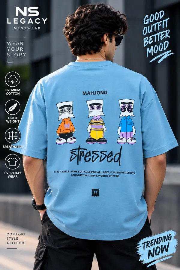 Blue_Cotton_Oversized_Graphic_T-Shirt_For_Men