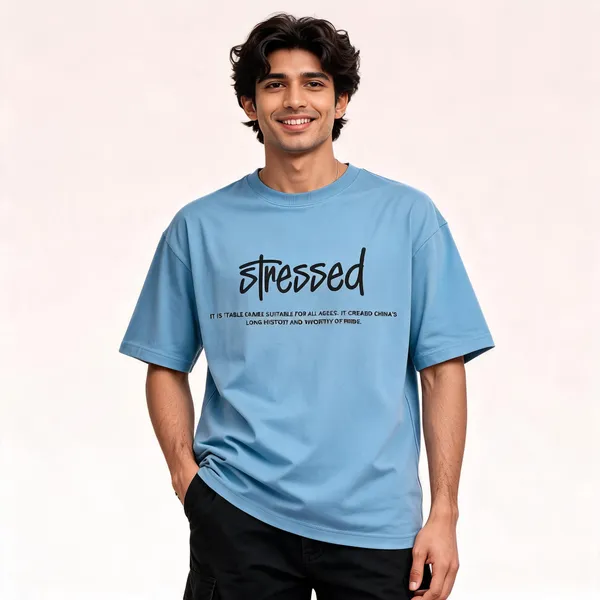 Blue_Cotton_Oversized_Graphic_T-Shirt_For_Men