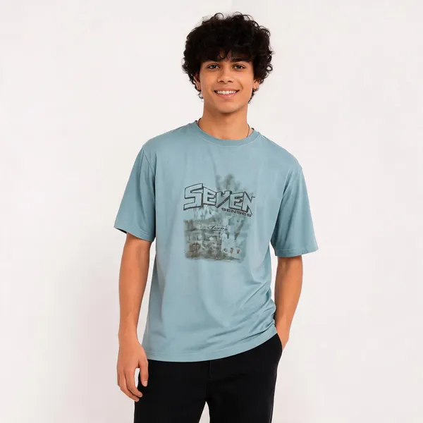 Blue_Cotton_Regular_Fit_Graphic_T-Shirt_For_Men