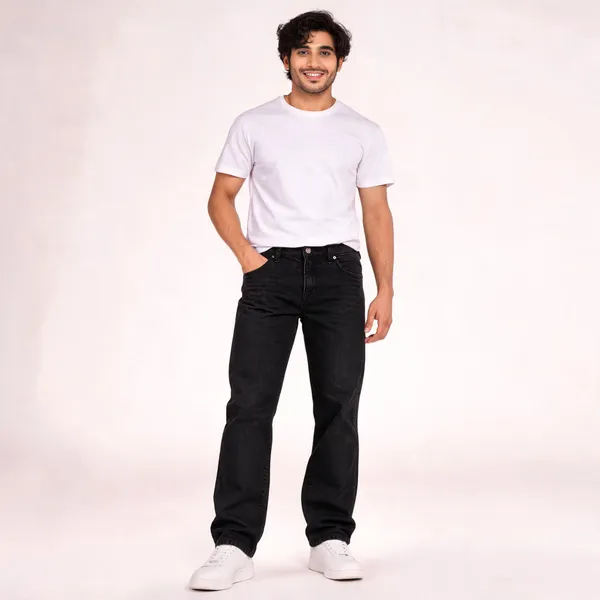 Black_Denim_Straight_Fit_Jeans_For_Men