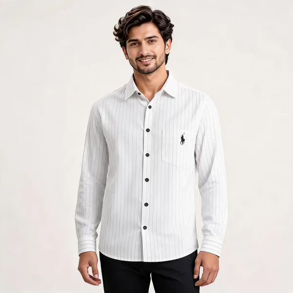 White_Cotton_Striped_Casual_Shirt_For_Men