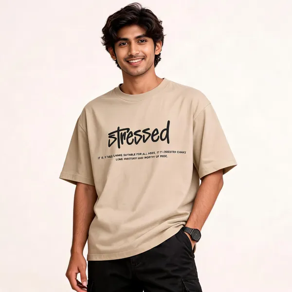 Beige_Cotton_Oversized_Graphic_T-Shirt_For_Men