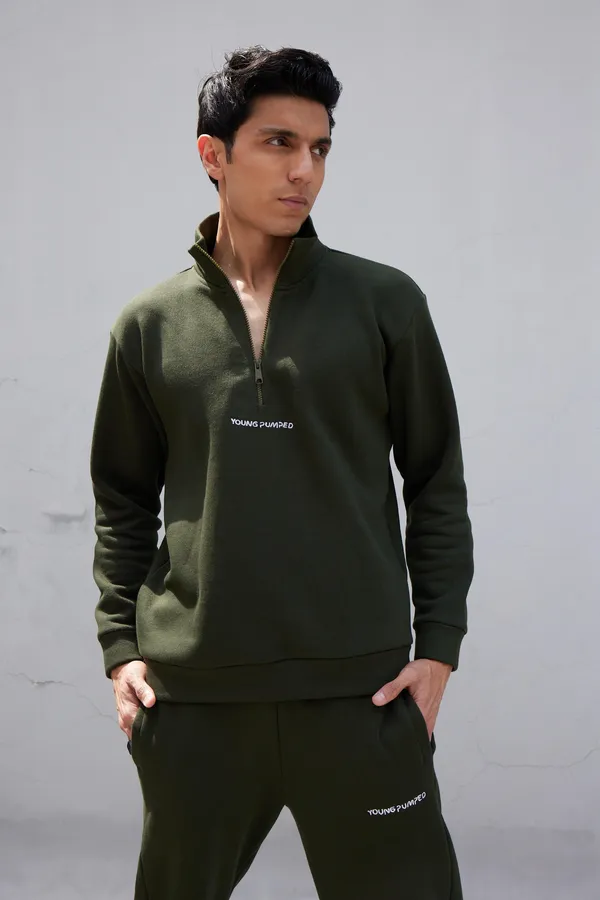 Olive_Green_Zip_Top_Jumper