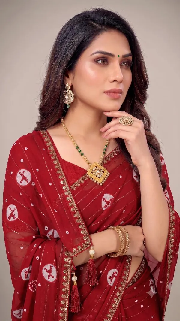 Maroon_Printed_Embellished_Saree_For_Women