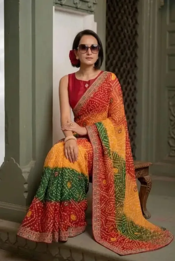 Multicolor_Printed_Saree_For_Women