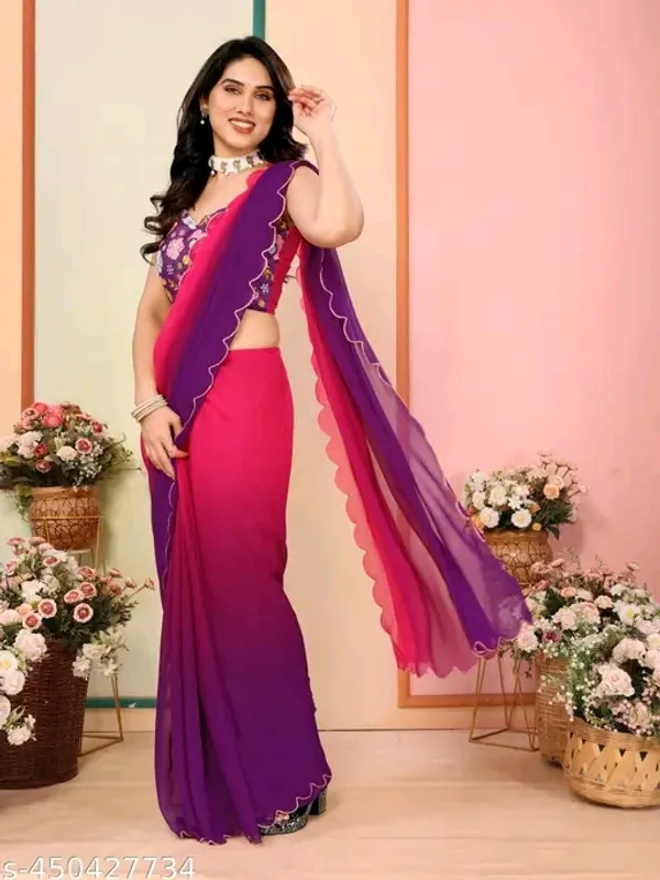Pink_Purple_Floral_Print_Saree_With_Blouse_for_Women