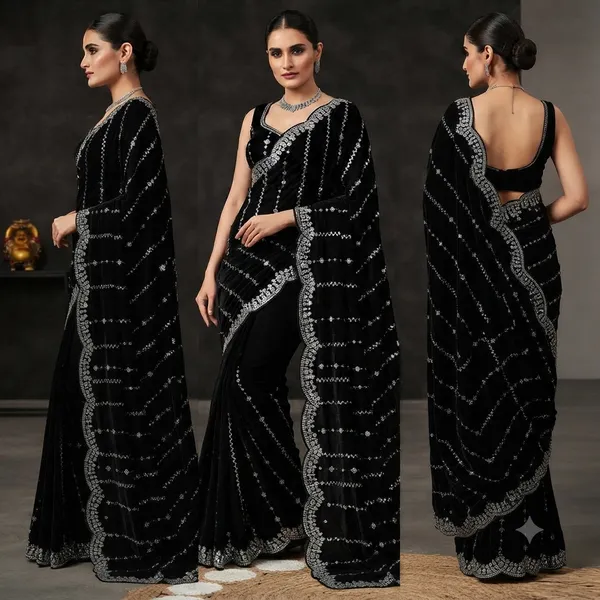 Black_Embellished_Saree_for_Women