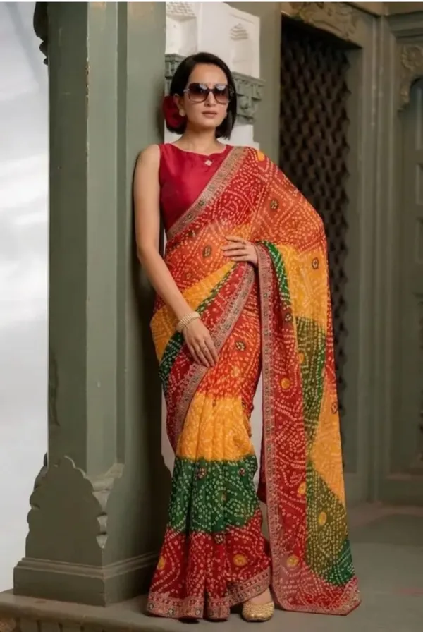 Multicolor_Printed_Saree_For_Women