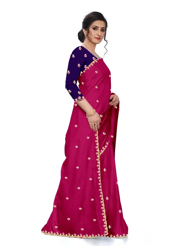 Magenta_Embroidered_Saree_for_Women