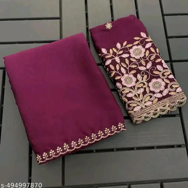Magenta_Chiffon_Embroidered_Saree_For_Women