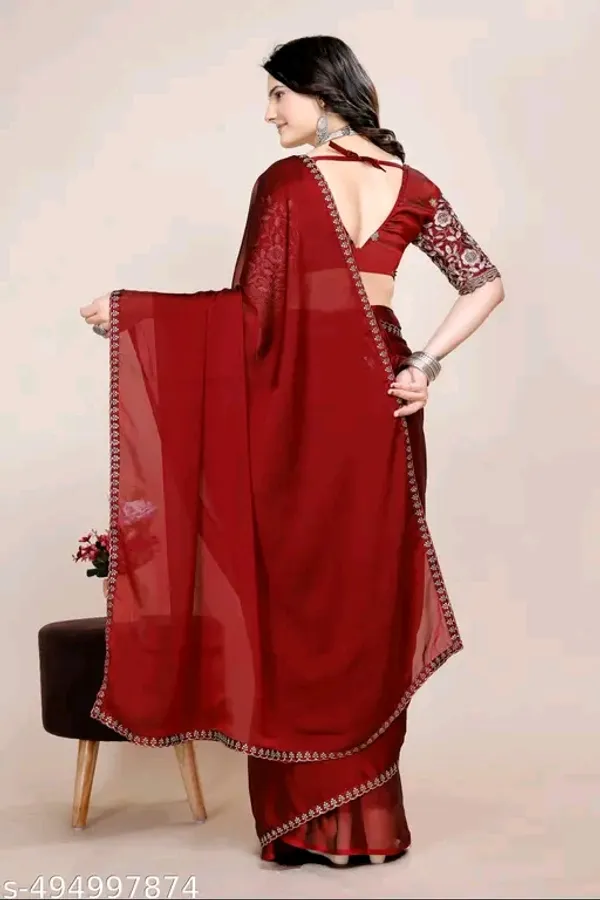 Red_Embroidered_Saree_For_Women