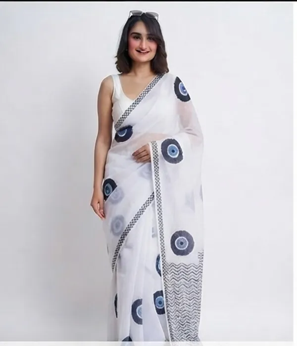 White_Printed_Saree_for_Women