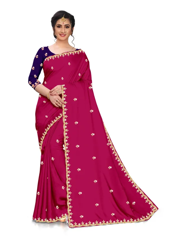 Magenta_Embroidered_Saree_for_Women