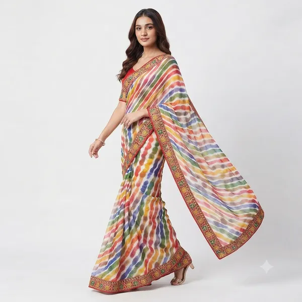 Multicolor_Printed_Saree_for_Women
