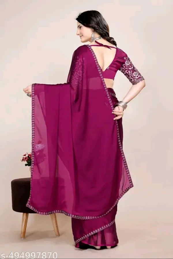 Magenta_Chiffon_Embroidered_Saree_For_Women