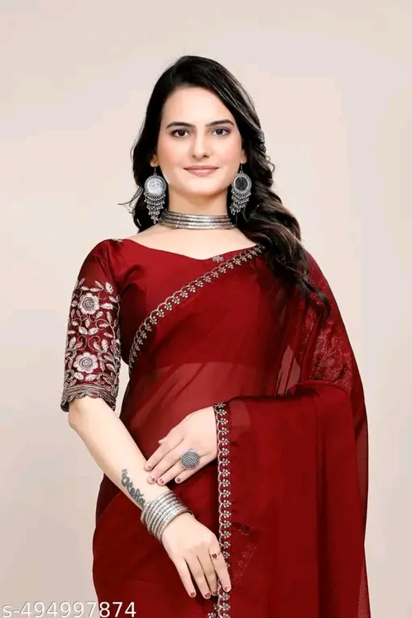 Red_Embroidered_Saree_For_Women