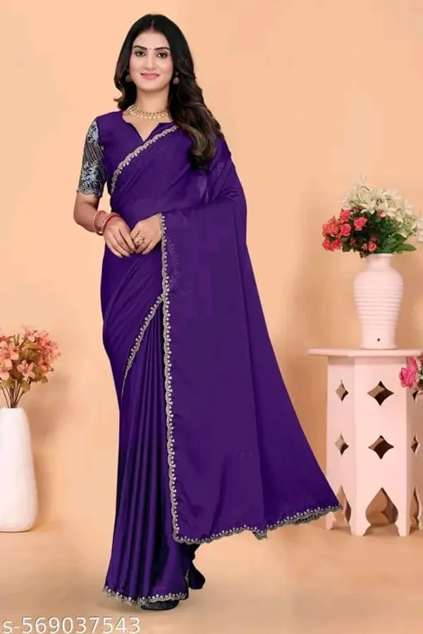 Purple_Embellished_Saree_For_Women