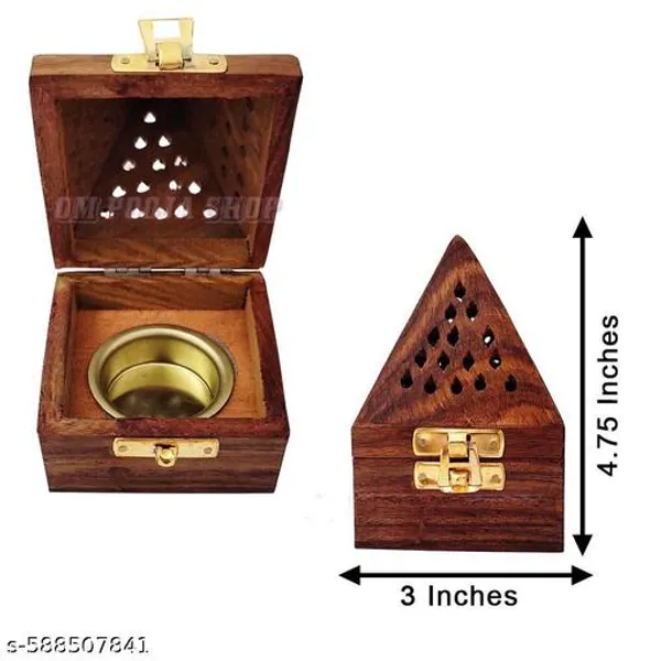 Aaapremises_Dhoop_Dani_Wooden_Incense_Holder_Brown