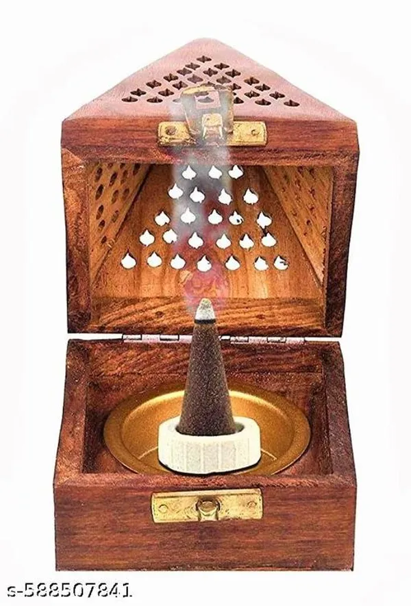 Aaapremises_Dhoop_Dani_Wooden_Incense_Holder_Brown