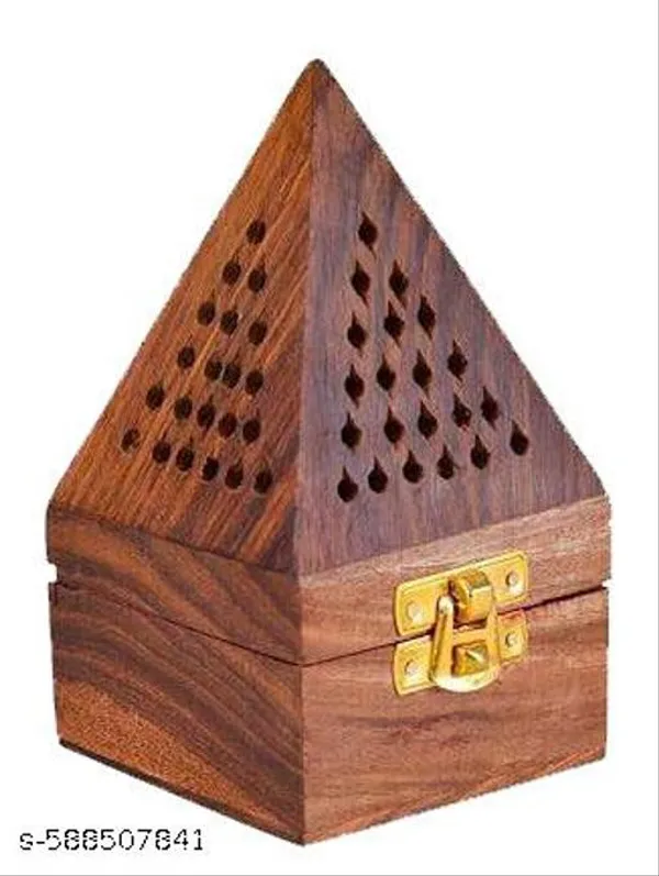 Aaapremises_Dhoop_Dani_Wooden_Incense_Holder_Brown
