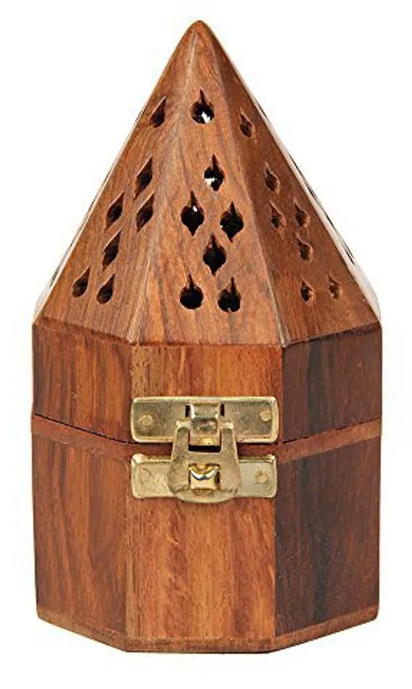 AAAPREMISES_Dhoop_dani_Wooden_Incense_Holder_(Brown)