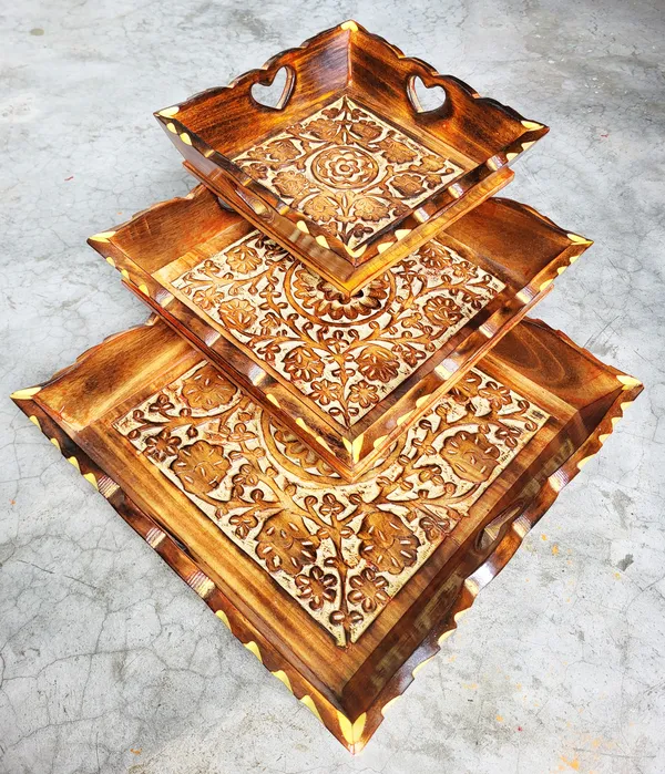 Handicraft_Wooden_Serving_Tray_SET_OF_3_Tray_Serving_Set_(Pack_of_3)