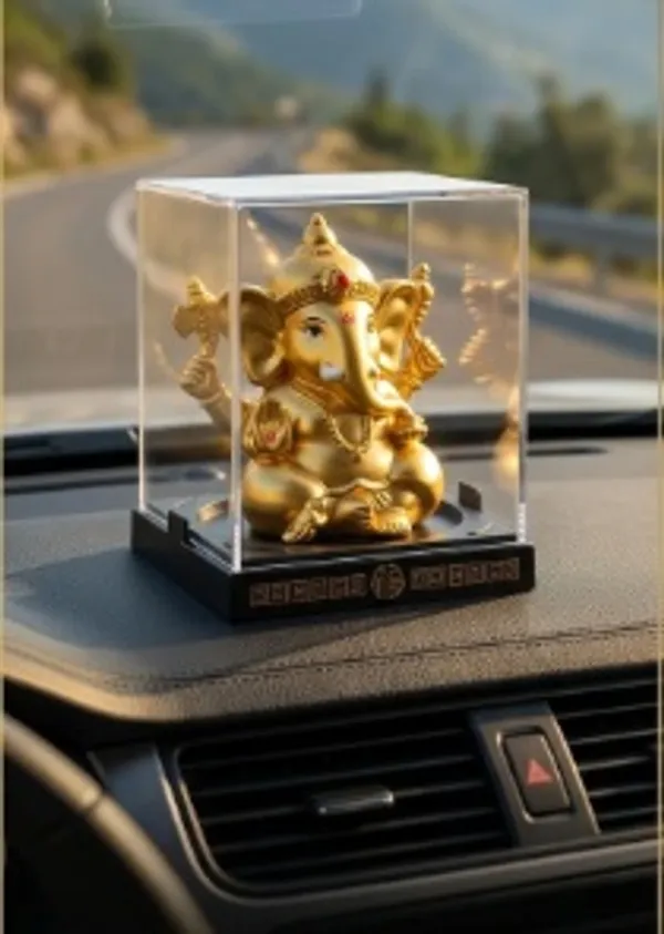 Moving_hands_Ganesh-golden_Decorative_Showpiece__-__6.5_cm_(Plastic,_Gold)