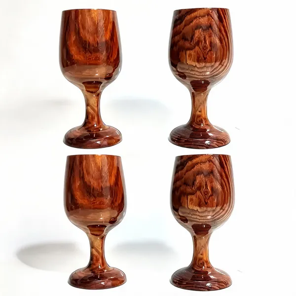 Sheesham_Wood_Party_Brown_Wine_Glass_Set_Of_4