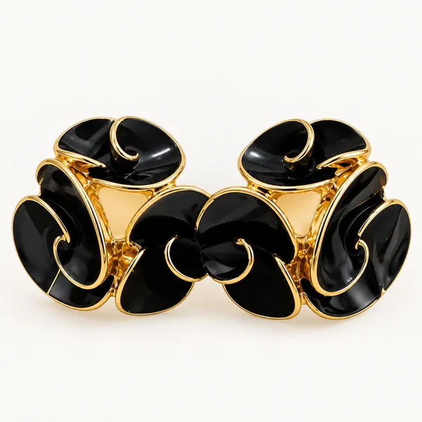 Black_Floral_Anti_Tarnish_Stud_Earrings_For_Women_-_Pack_of_2