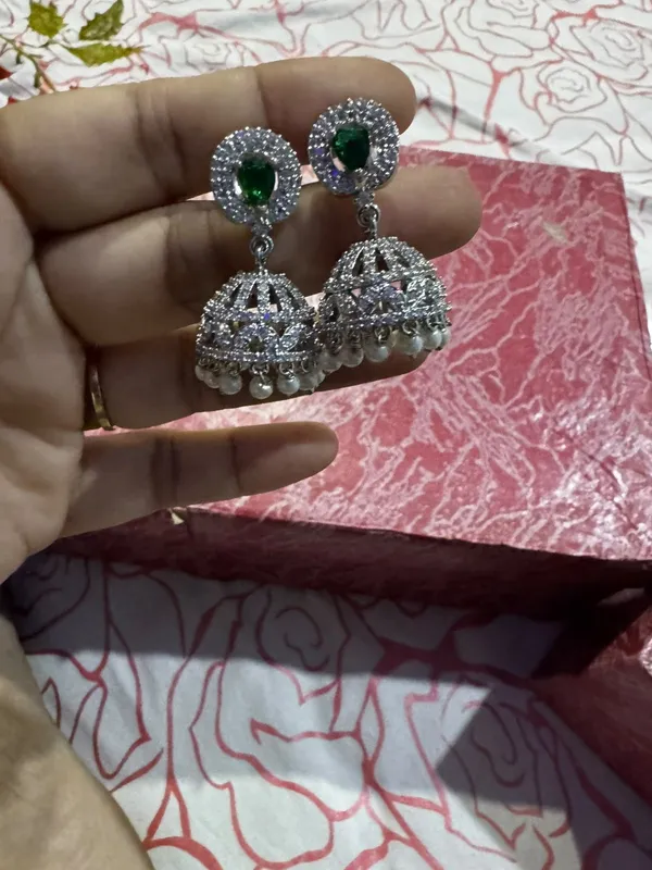 Silver_Stone_Studded_Jhumka_Earrings_for_Women