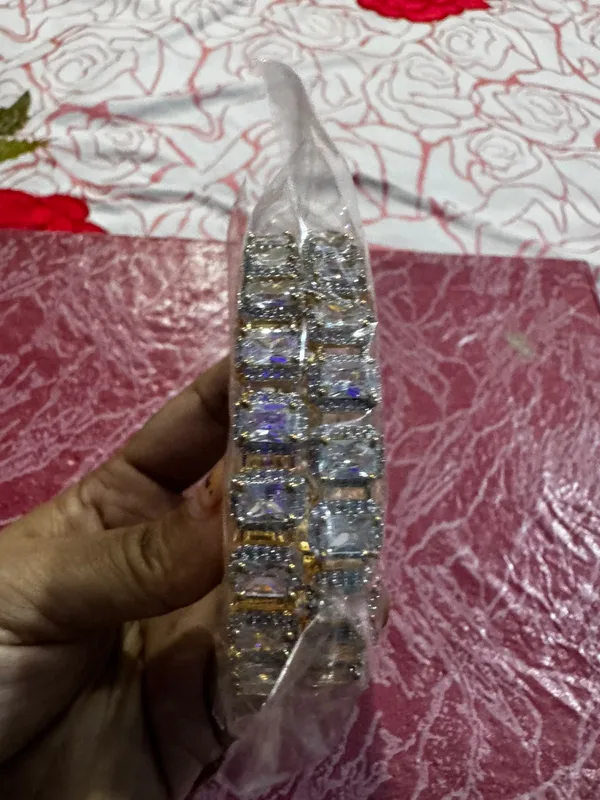 Gold_Stainless_Steel_Rhinestone_Bangle_Set_For_Women