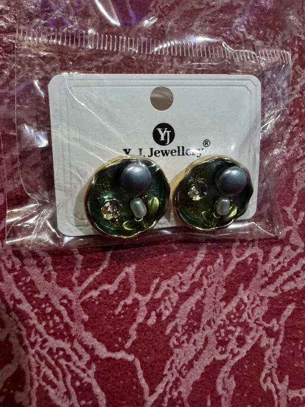 Green_Anti_Tarnish_Round_Stud_Earrings_For_Women_-_Pack_of_2