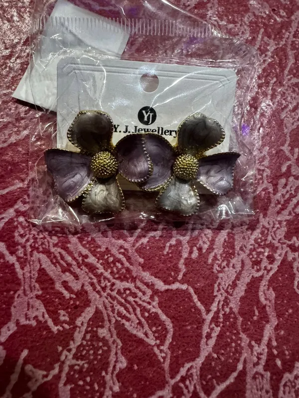 Multicolour_Anti_Tarnish_Floral_Stud_Earrings_For_Women_-_Pack_of_2
