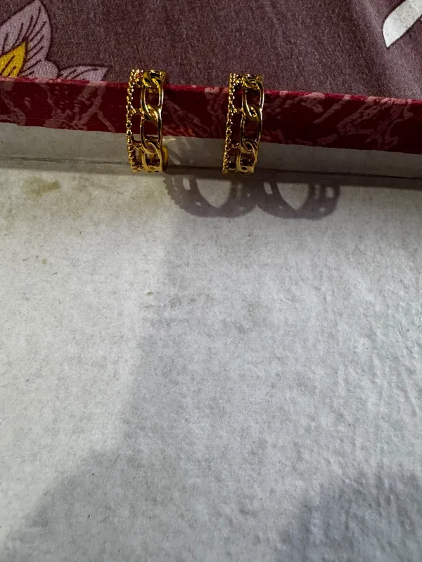 Gold_Tone_Anti_Tarnish_Chain_Design_Hoop_Earrings_For_Women_-_Pack_of_2