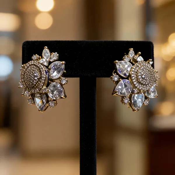 Silver_Rhinestone_Stainless_Steel_Statement_Earrings_For_Women